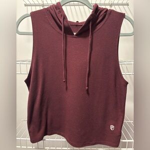 Born Primitive Burgundy Sleeveless Hoodie